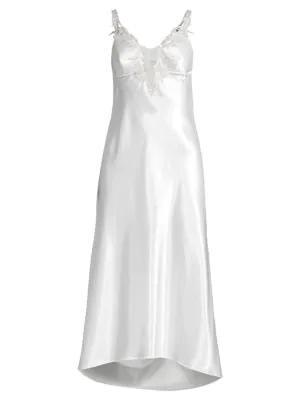 商品Flora Nikrooz|Stella Satin Midi Nightgown,价格¥258,第5张图片详细描述