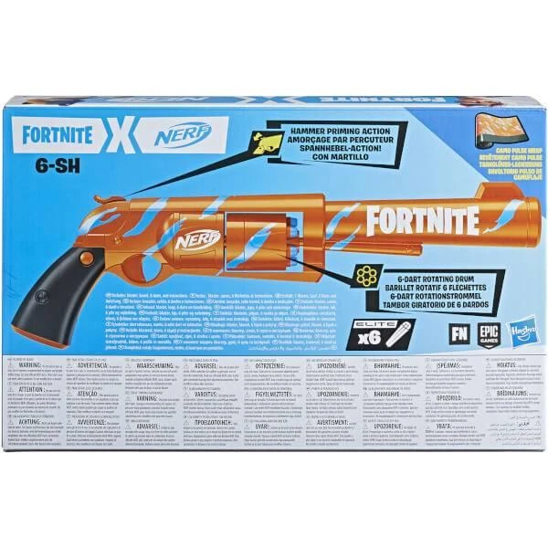 商品Nerf|NERF Fortnite 6 Shot Blaster,价格¥242,第3张图片详细描述
