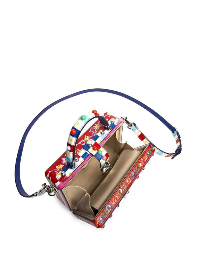 商品Dolce & Gabbana|Miss Dolce Floral-Embellished 真皮手提单肩包包,价格¥16417,第2张图片详细描述