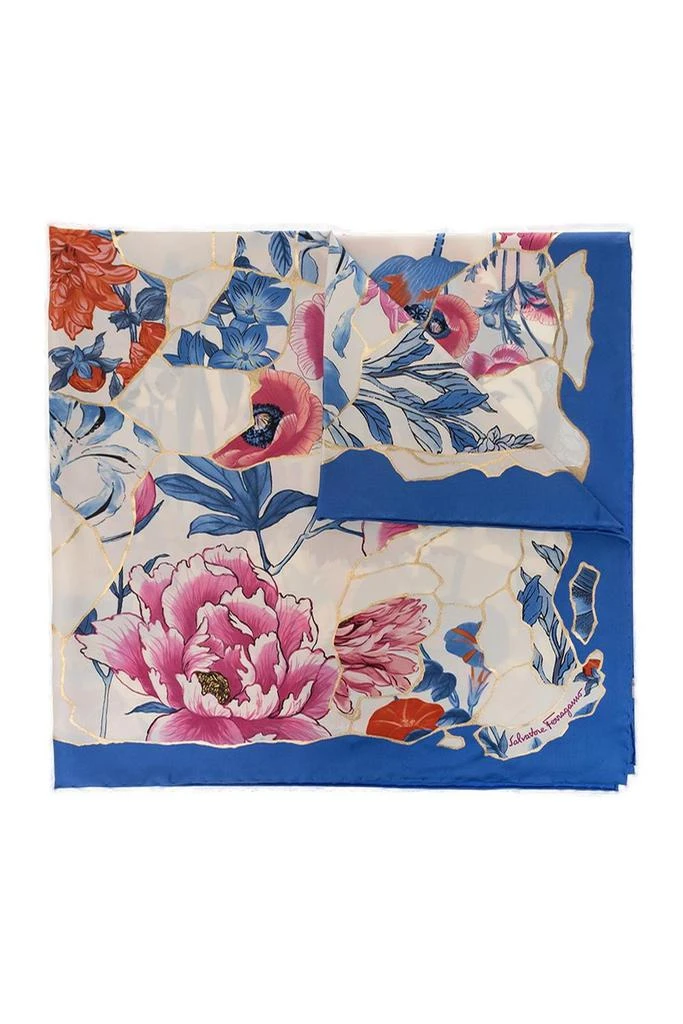 商品Salvatore Ferragamo|Salvatore Ferragamo Graphic Printed Scarf,价格¥2604,第1张图片