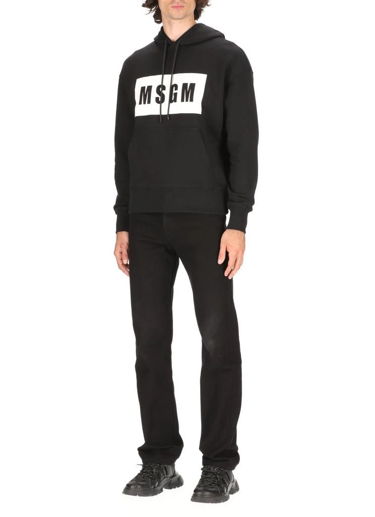 商品MSGM|MSGM Logo Printed Drawstring Hoodie,价格¥950,第2张图片详细描述