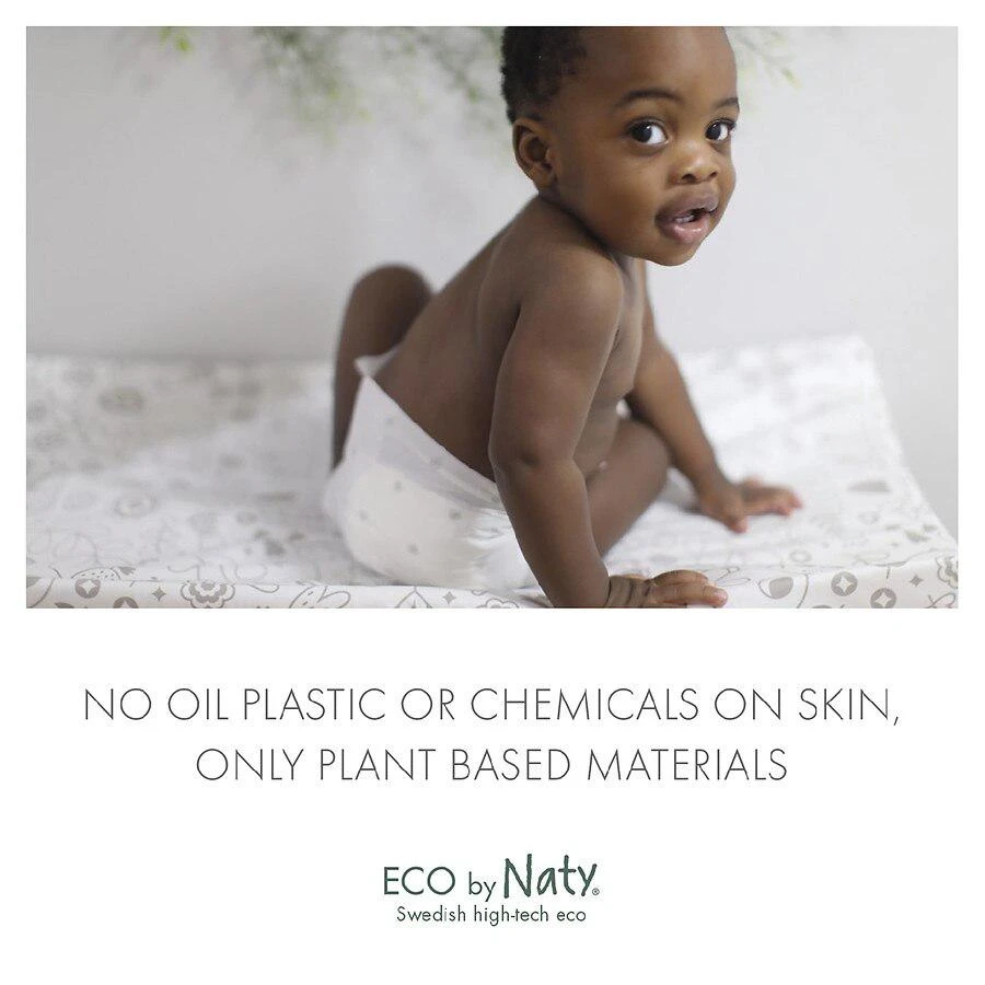商品Eco by Naty|Disposable Diapers for Sensitive Skin Size Newborn,价格¥82,第5张图片详细描述