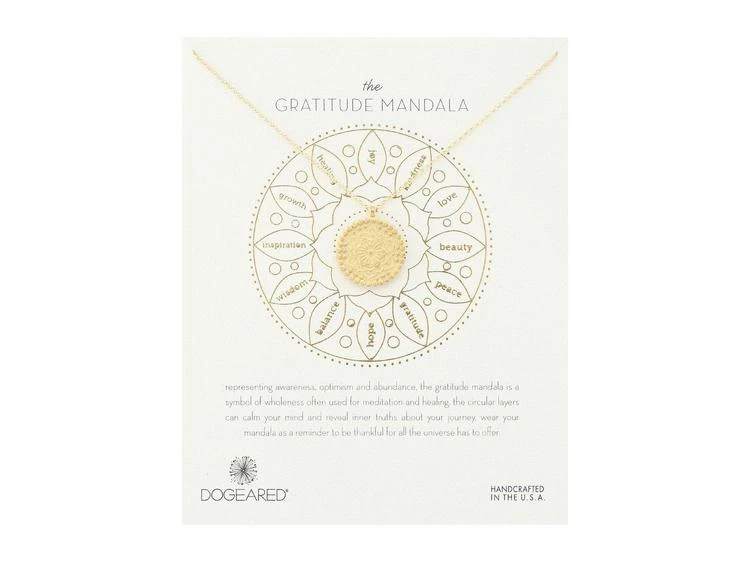 商品Dogeared|Gratitude Mandala Center Flower Necklace,价格¥530,第1张图片