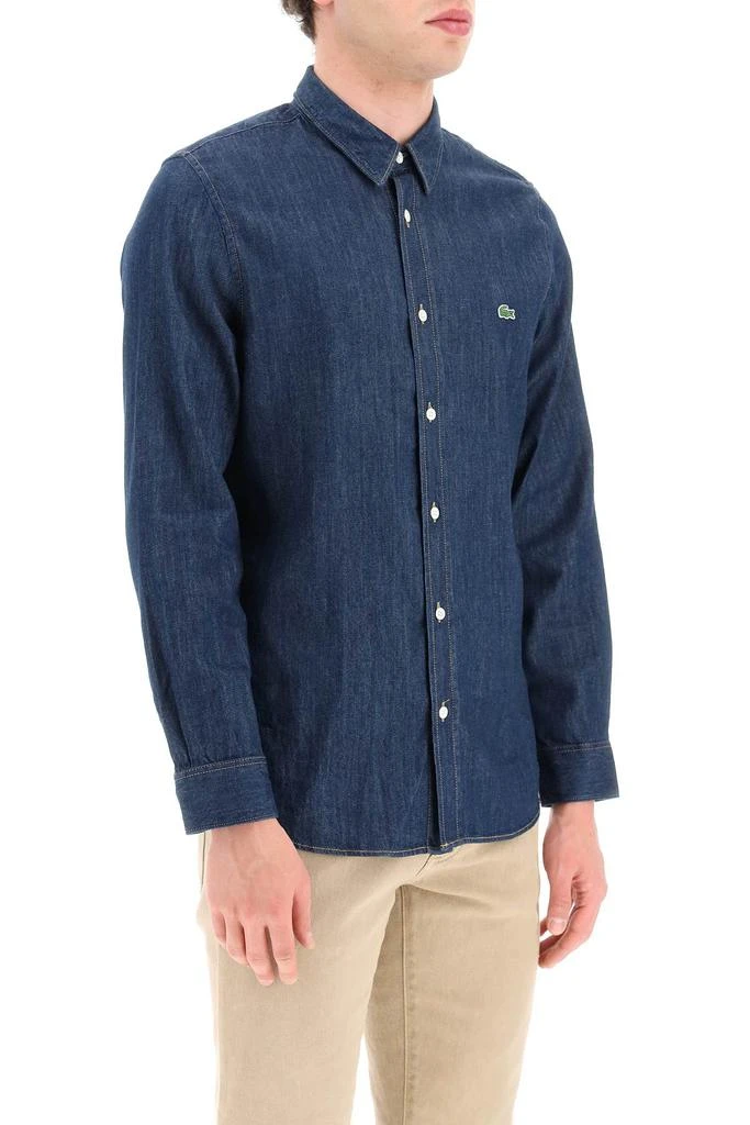 商品Lacoste|Regular Fit Shirt In Organic Cotton Denim,价格¥841,第2张图片详细描述