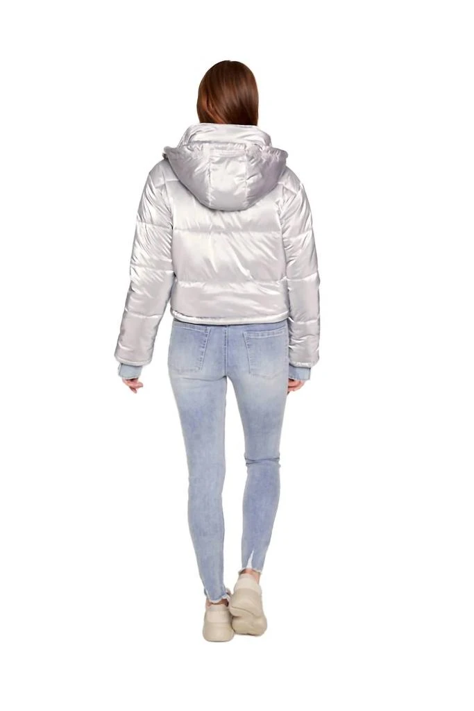 商品Blue Revival|In The Mix Denim Ouffer Jacket In Silver,价格¥1047,第3张图片详细描述