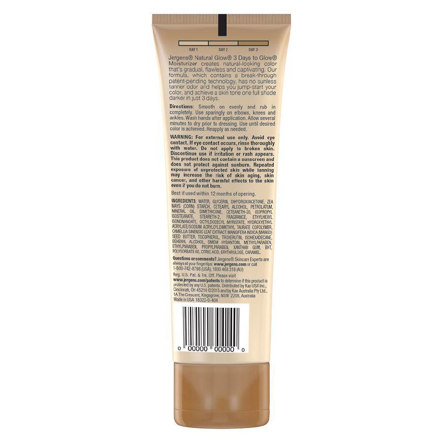 商品Jergens|Natural Glow 3 Days To Glow Moisturizer,价格¥92,第4张图片详细描述