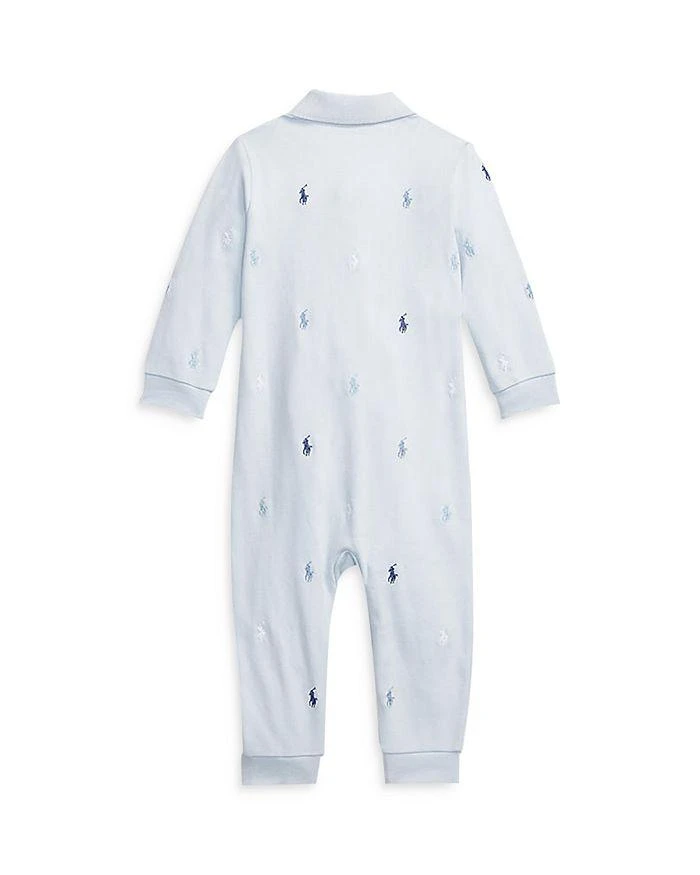 商品Ralph Lauren|Boys' Polo Pony Soft Cotton Polo Coverall - Baby,价格¥188,第2张图片详细描述