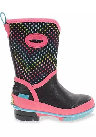 商品Western Chief|Toddler/Youth Girl's Rainbow Wave Neoprene Rain Boot,价格¥443,第1张图片