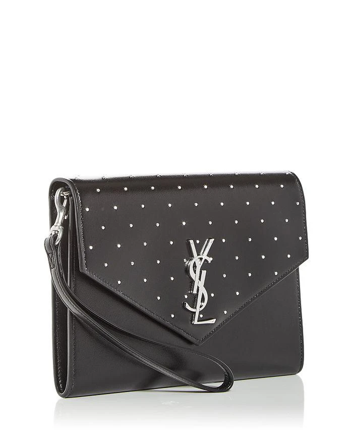 商品Yves Saint Laurent|Cassandre Studded Flap Clutch,价格¥6660,第4张图片详细描述