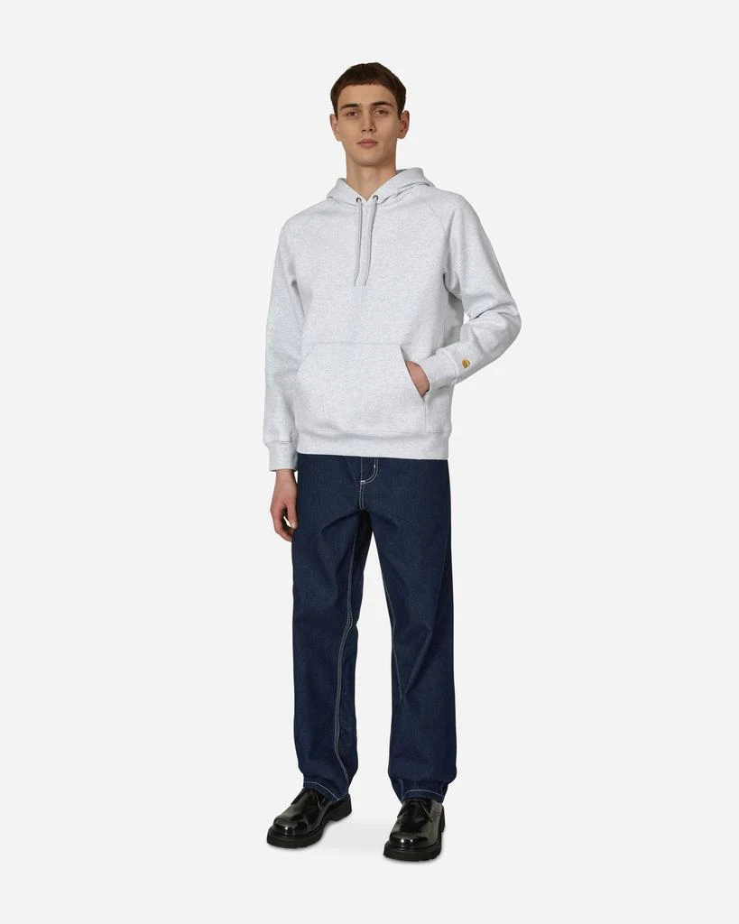 商品Carhartt WIP|Chase Hooded Sweatshirt Grey,价格¥902,第4张图片详细描述