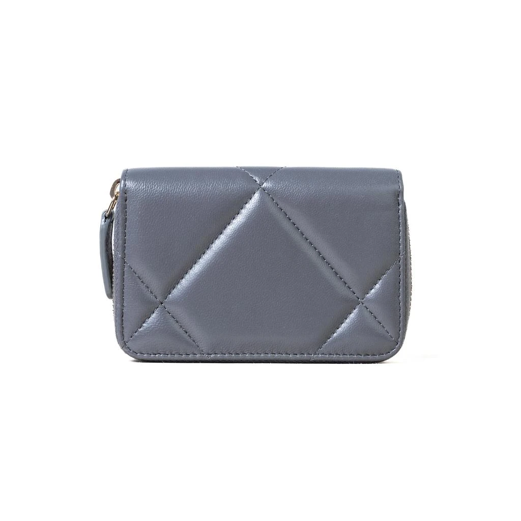 商品Chanel|Chanel 19 Sliver Hardware Zipped Coin Purse Dark Grey,价格¥7049,第3张图片详细描述