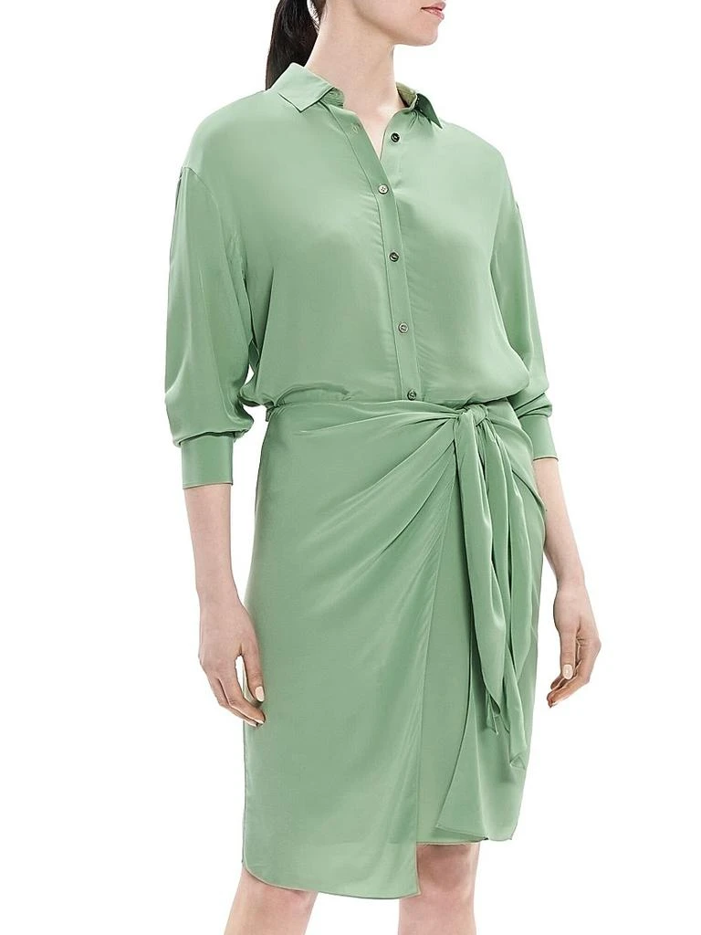 商品Theory|Sarong Midi-Shirtdress,价格¥900,第4张图片详细描述