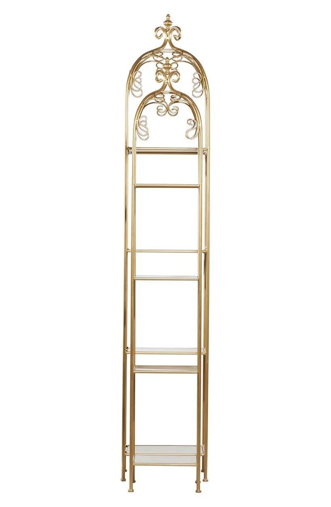 商品VIVIAN LUNE HOME|Goldtone Metal Contemporary Shelving Unit - Set of 2,价格¥2696,第5张图片详细描述