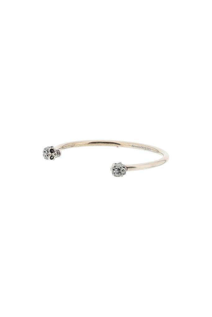 商品Alexander McQueen|TWIN SKULL BRACELET,价格¥1572,第5张图片详细描述