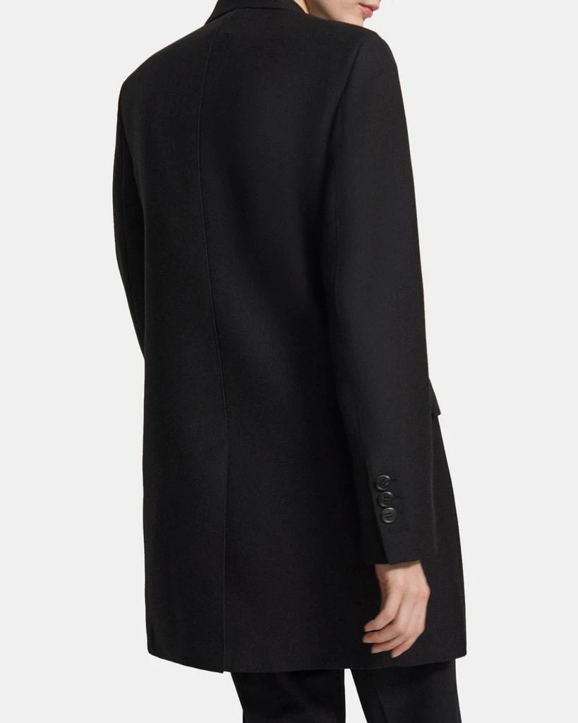 商品Theory|Double-Breasted Bonded Wool Coat,价格¥1907,第3张图片详细描述