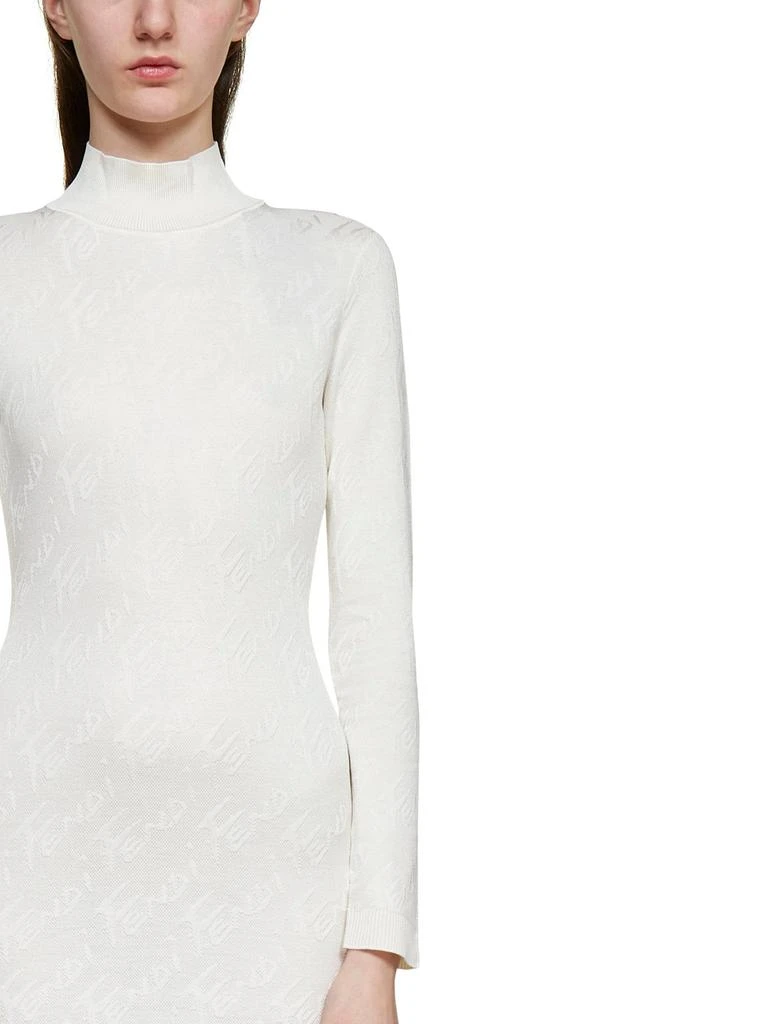 Fendi Brush Logo Ribbed Mini Dress 商品