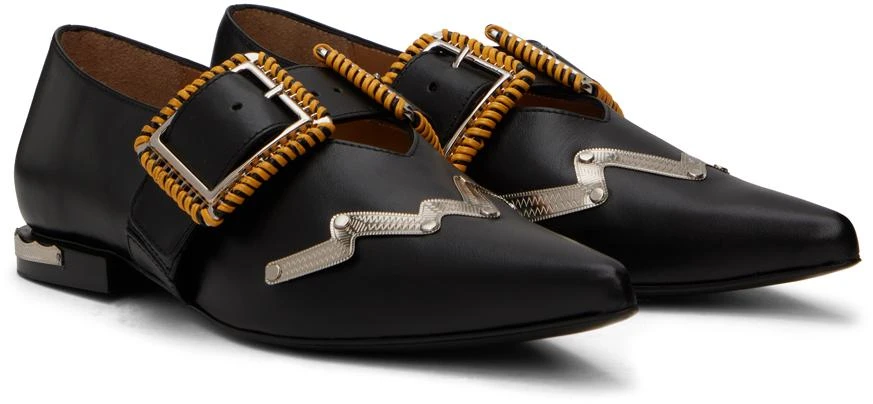 商品Toga Pulla|Black Embellished Ballerina Flats,价格¥1055,第4张图片详细描述