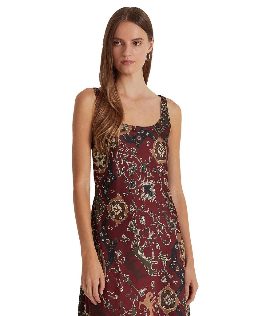 商品Ralph Lauren|Print Satin Sleeveless Dress,价格¥1383,第4张图片详细描述