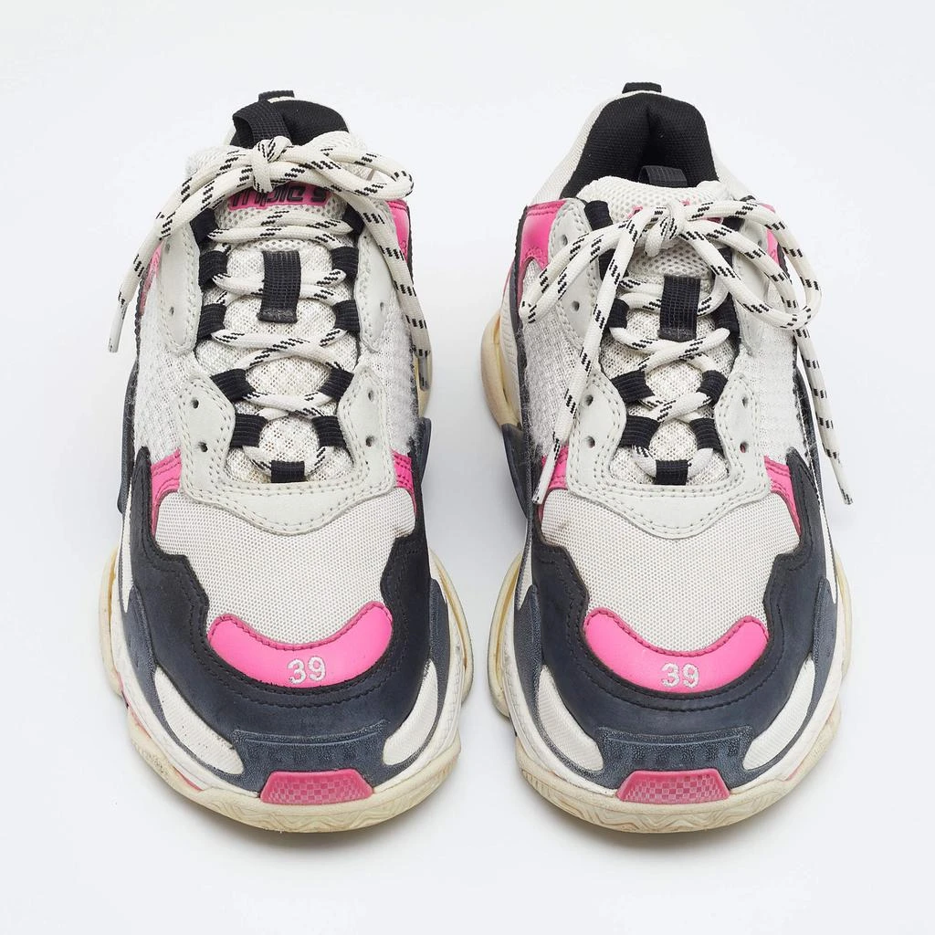 商品[二手商品] Balenciaga|Balenciaga Multicolor Leather And Mesh Triple S Sneakers Size 39,价格¥3736,第3张图片详细描述
