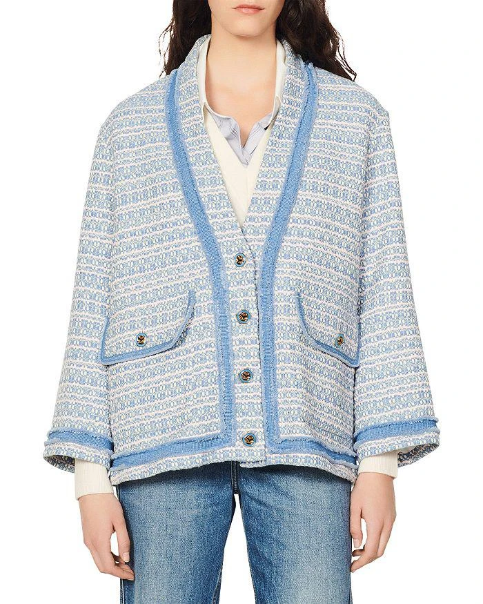 商品Sandro|Amelia Tweed Jacket,价格¥2539,第1张图片