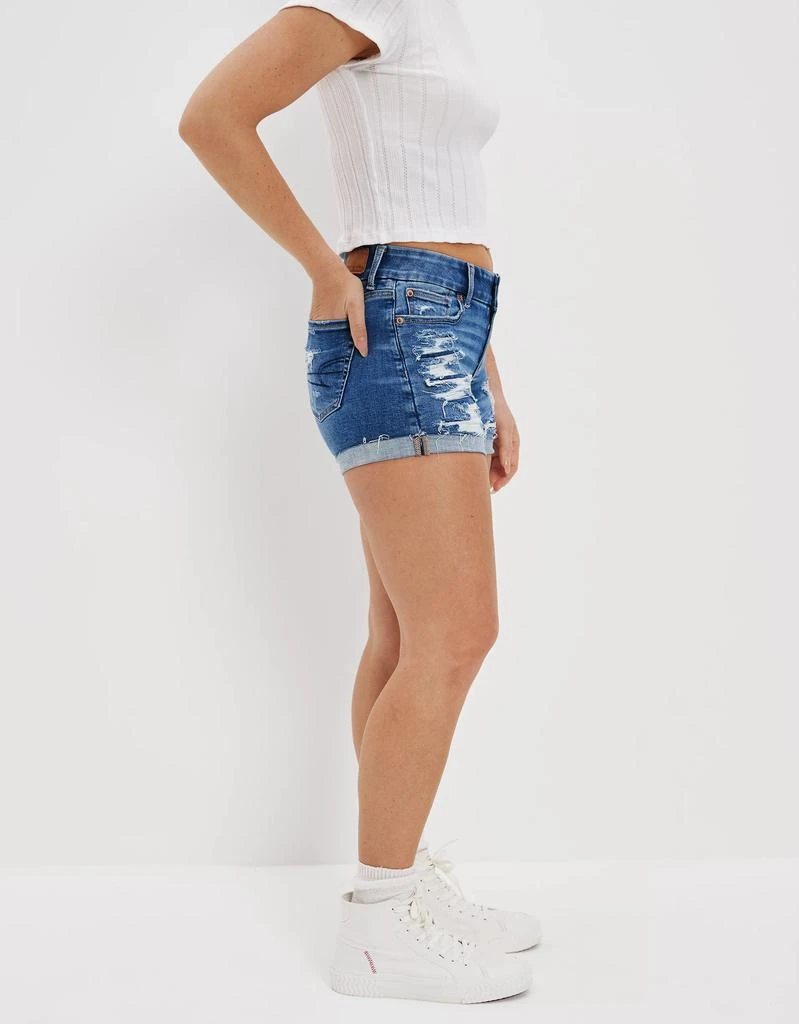 商品AE|AE Ne(x)t Level Curvy Denim Midi Short,价格¥342,第3张图片详细描述