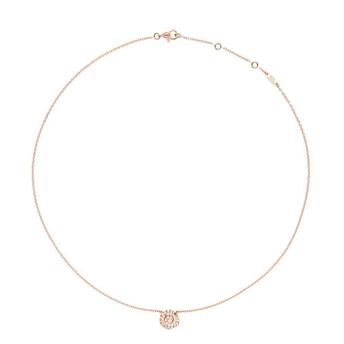 DIOR/迪奥  ROSE COUTURE系列小号18k金玫瑰金镶嵌钻石项链JRCO95007_0000 商品