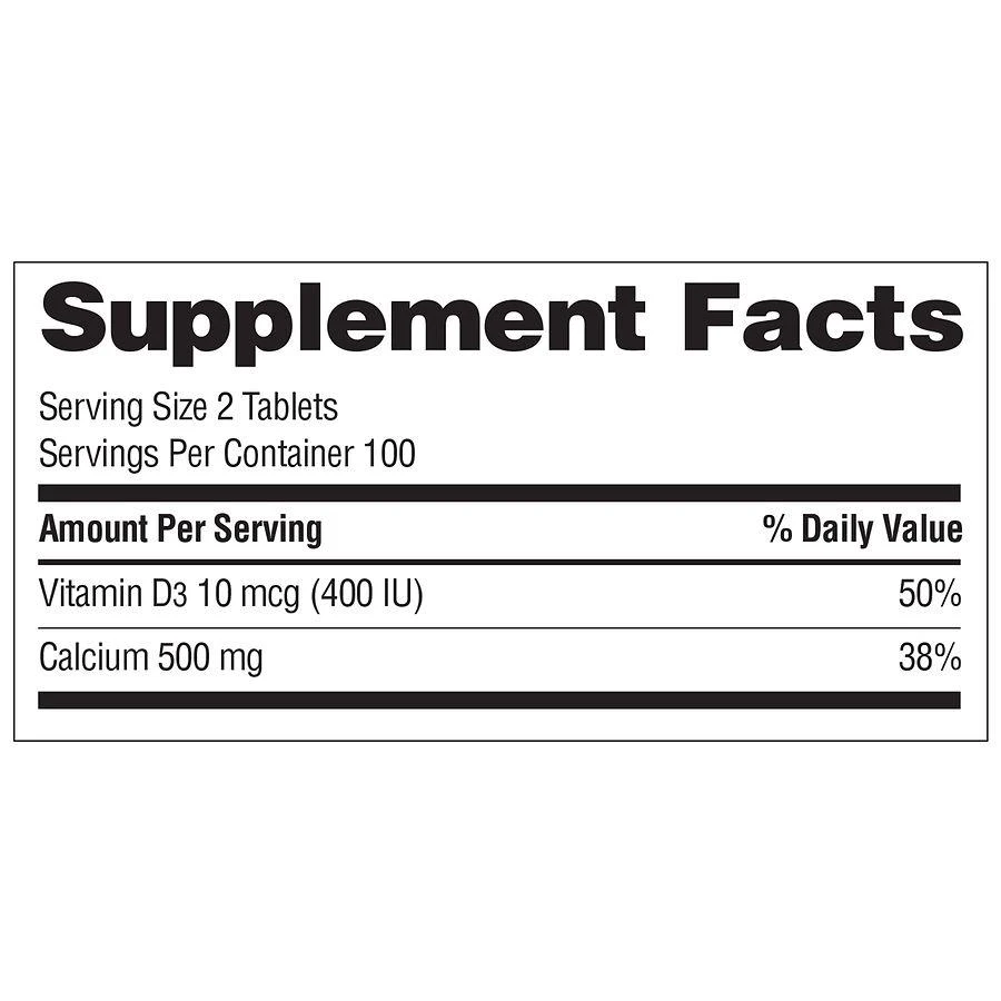 商品Walgreens|Calcium Citrate + Vitamin D3,价格¥97,第4张图片详细描述