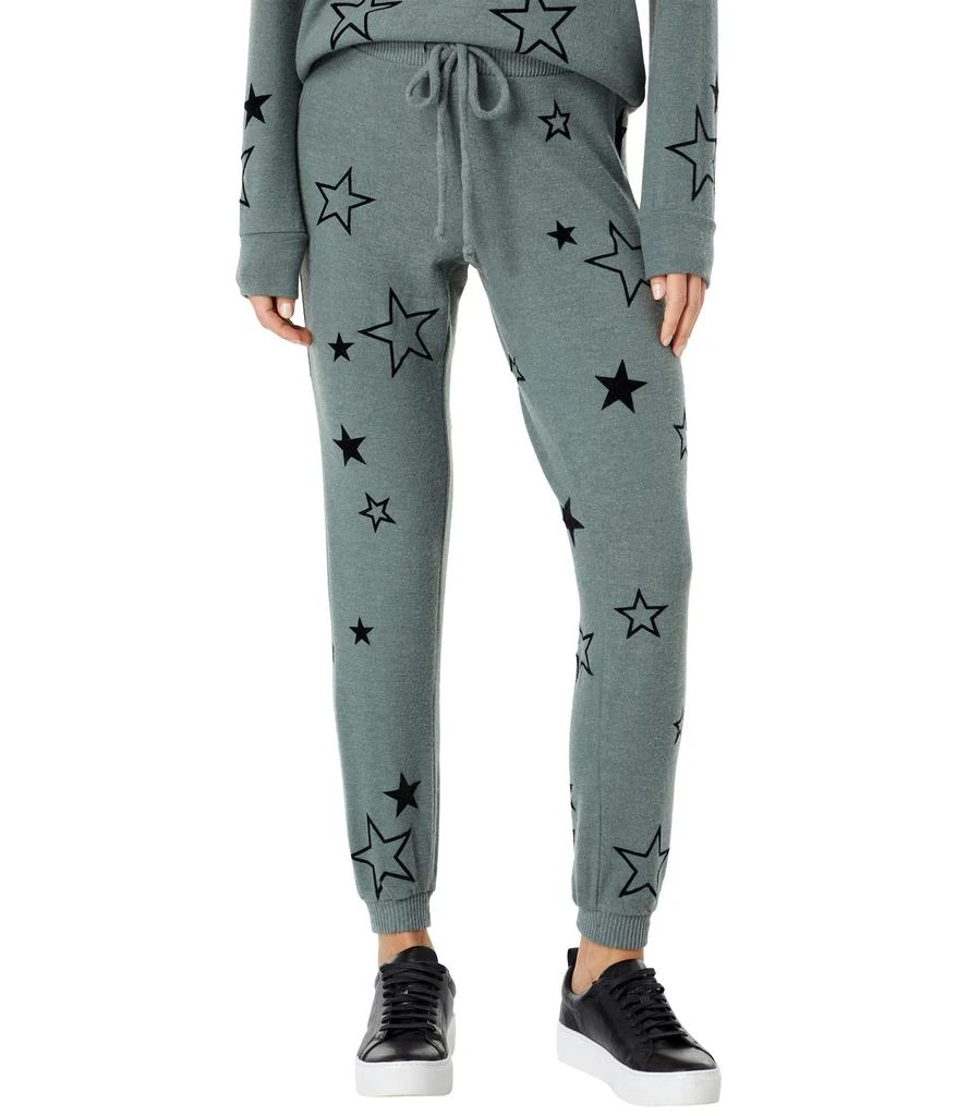 商品Chaser|"Velvet Stars" Recycled Bliss Knit Drawstring Joggers,价格¥374,第1张图片