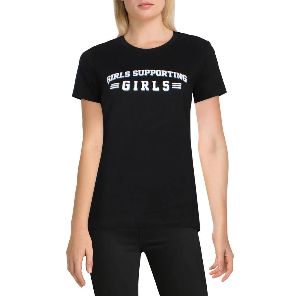 商品Girl Dangerous|Girl Dangerous Womens Girls Supporting Girls Cotton Graphic Slogan T-Shirt,价格¥62,第1张图片