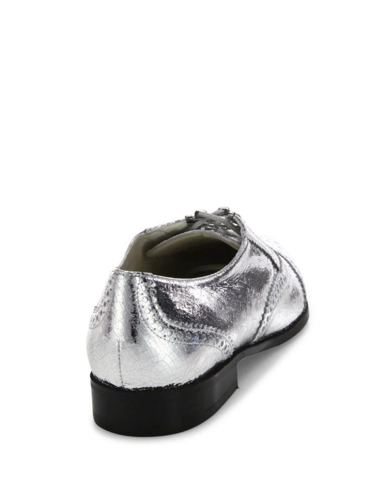 商品Stuart Weitzman|Maneuver Patent Leather Wingtip Oxfords,价格¥552,第2张图片详细描述