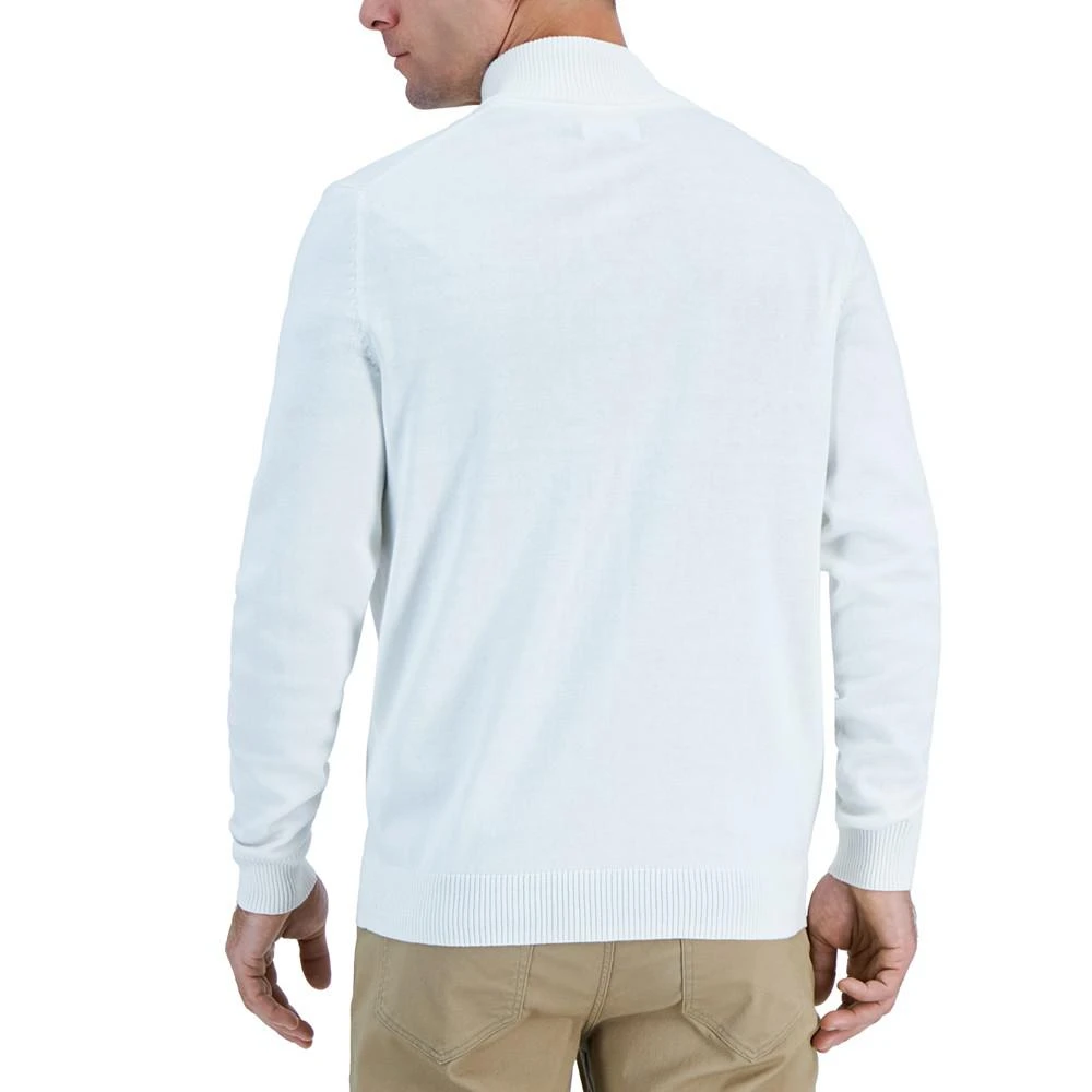 商品Club Room|Men's Quarter-Zip Fair Isle Sweater, Created for Macy's,价格¥173,第2张图片详细描述