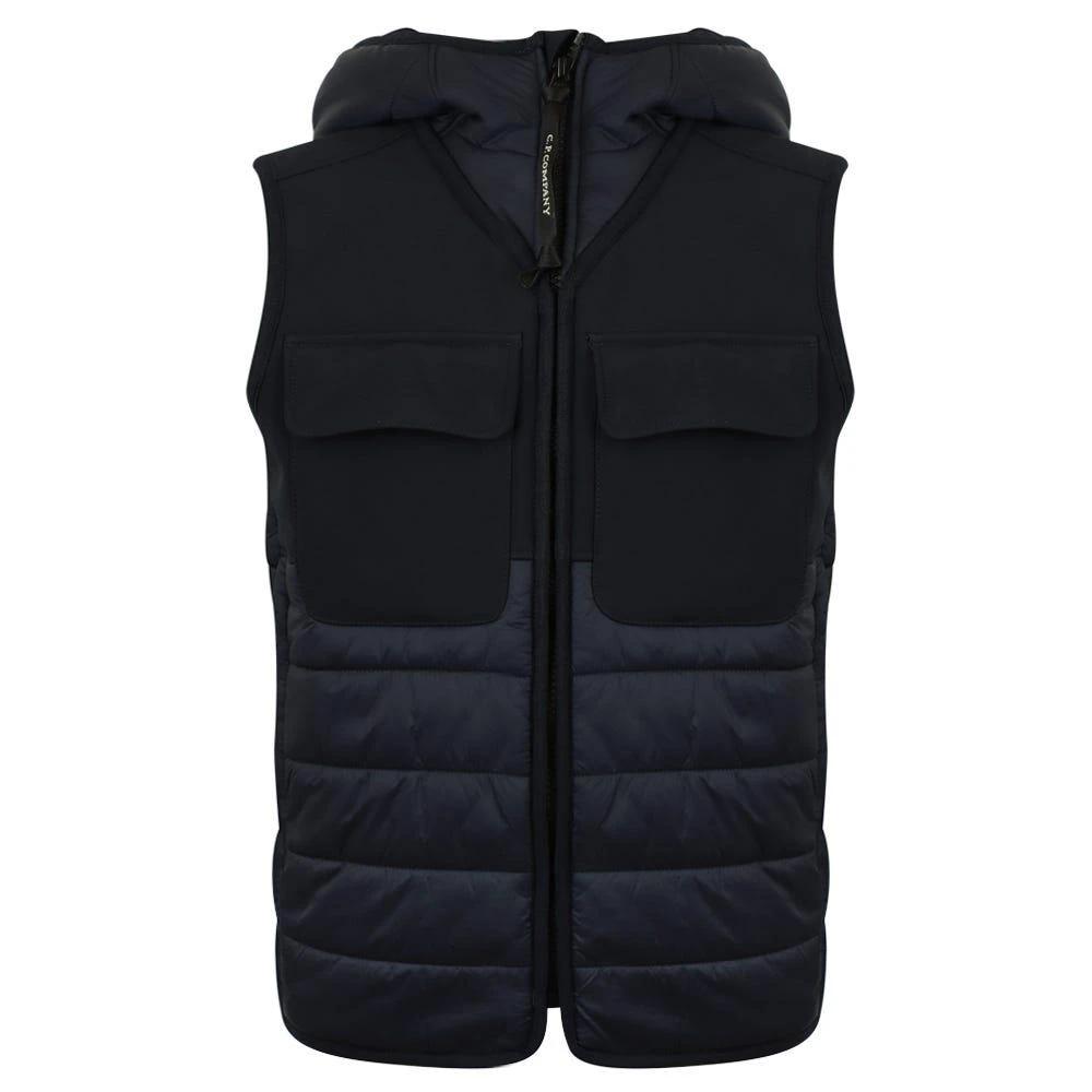 商品CP Company|Navy Hooded Lens Gilet,价格¥1067,第1张图片