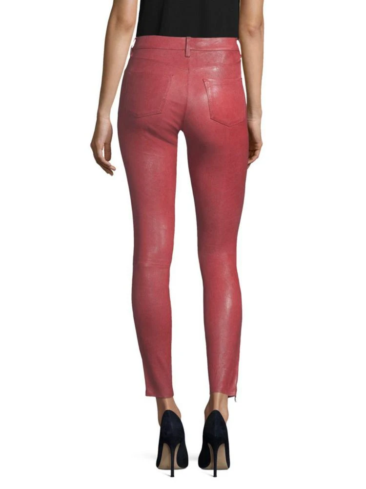 商品J Brand|Mid-Rise Leather Skinny Pants,价格¥3703,第2张图片详细描述