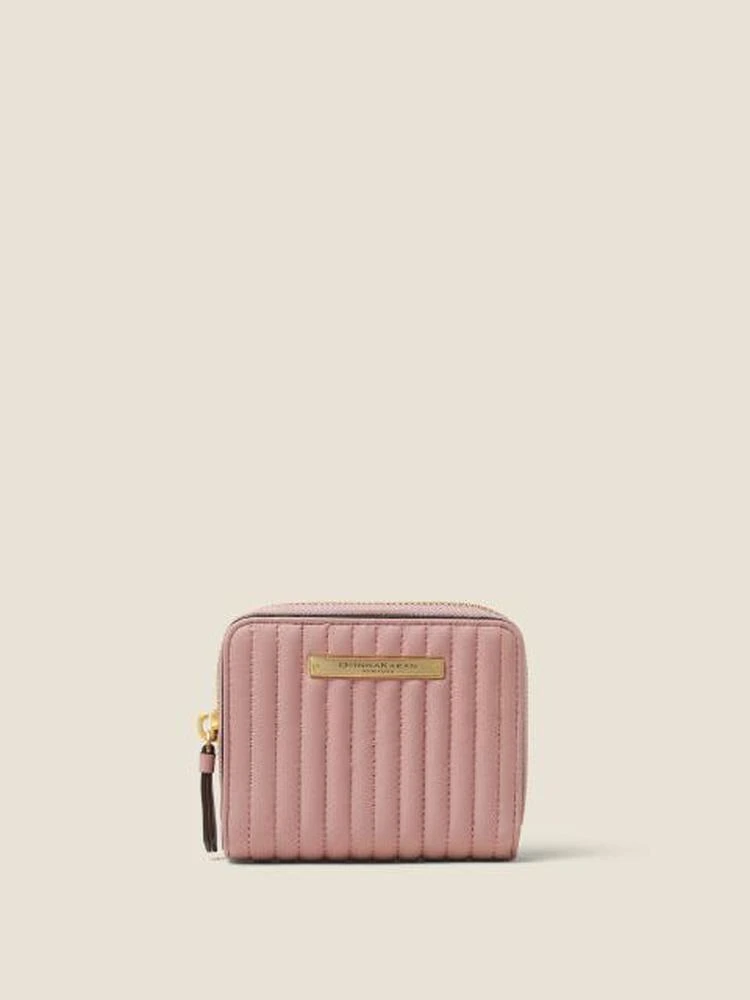 商品DKNY|Pinstripe Quilted Nappa Small Wallet,价格¥448,第2张图片详细描述