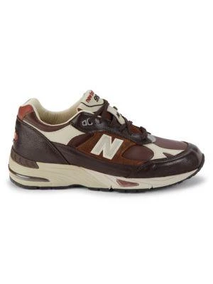 商品New Balance|Logo Leather Running Shoes,价格¥1311,第1张图片