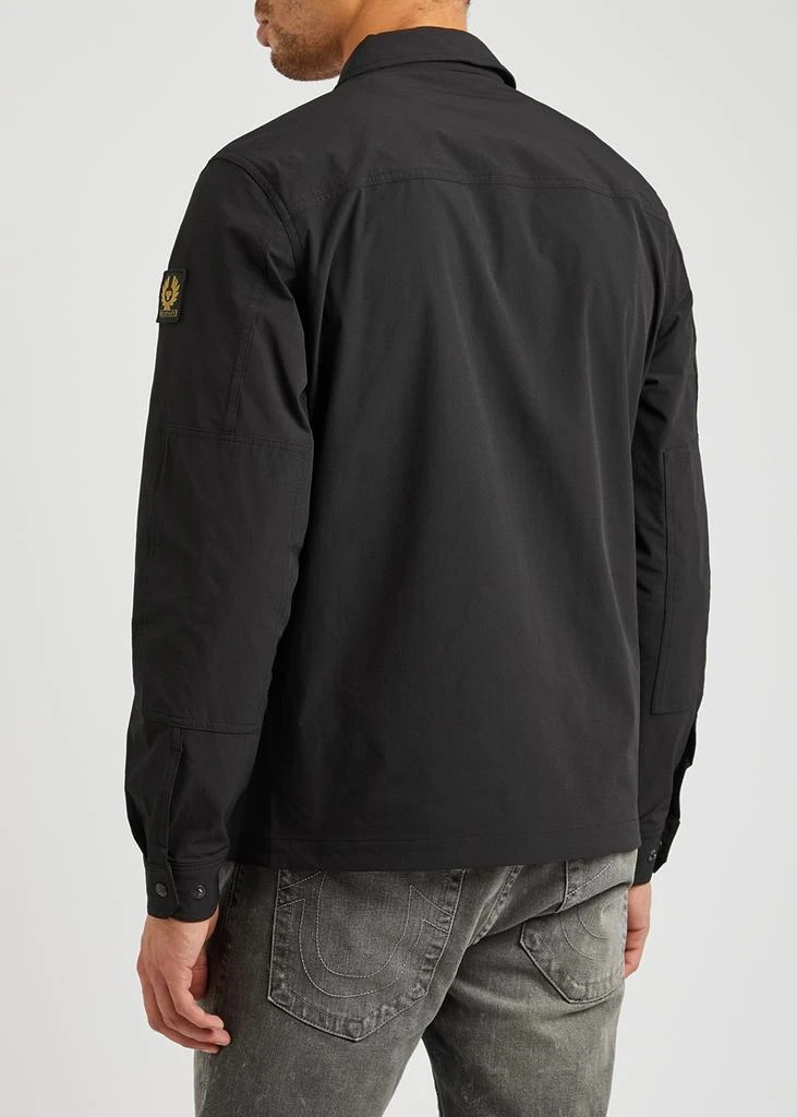 商品BELSTAFF|Grover black stretch-shell overshirt,价格¥2046,第3张图片详细描述