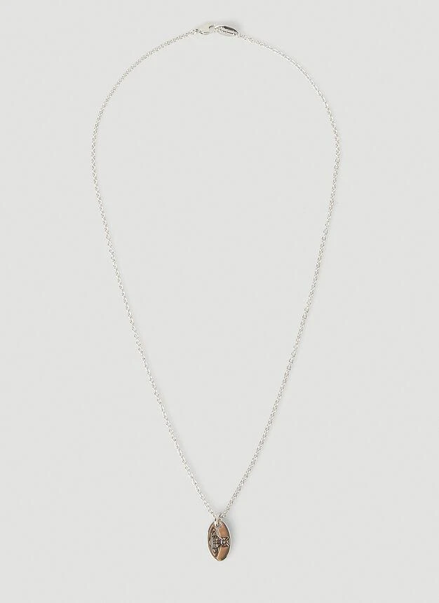 商品Vivienne Westwood|Tag Pendant Necklace in Silver,价格¥628,第1张图片