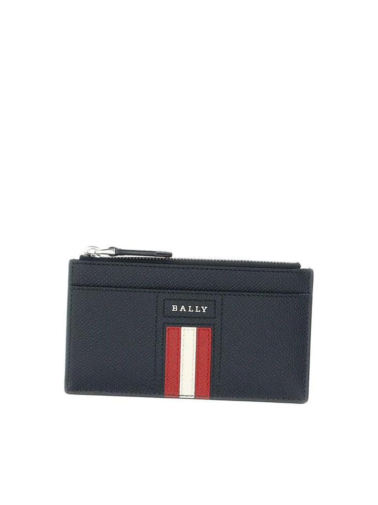 商品Bally|Bally Logo Plaque Zip-Up Cardholder,价格¥980,第1张图片