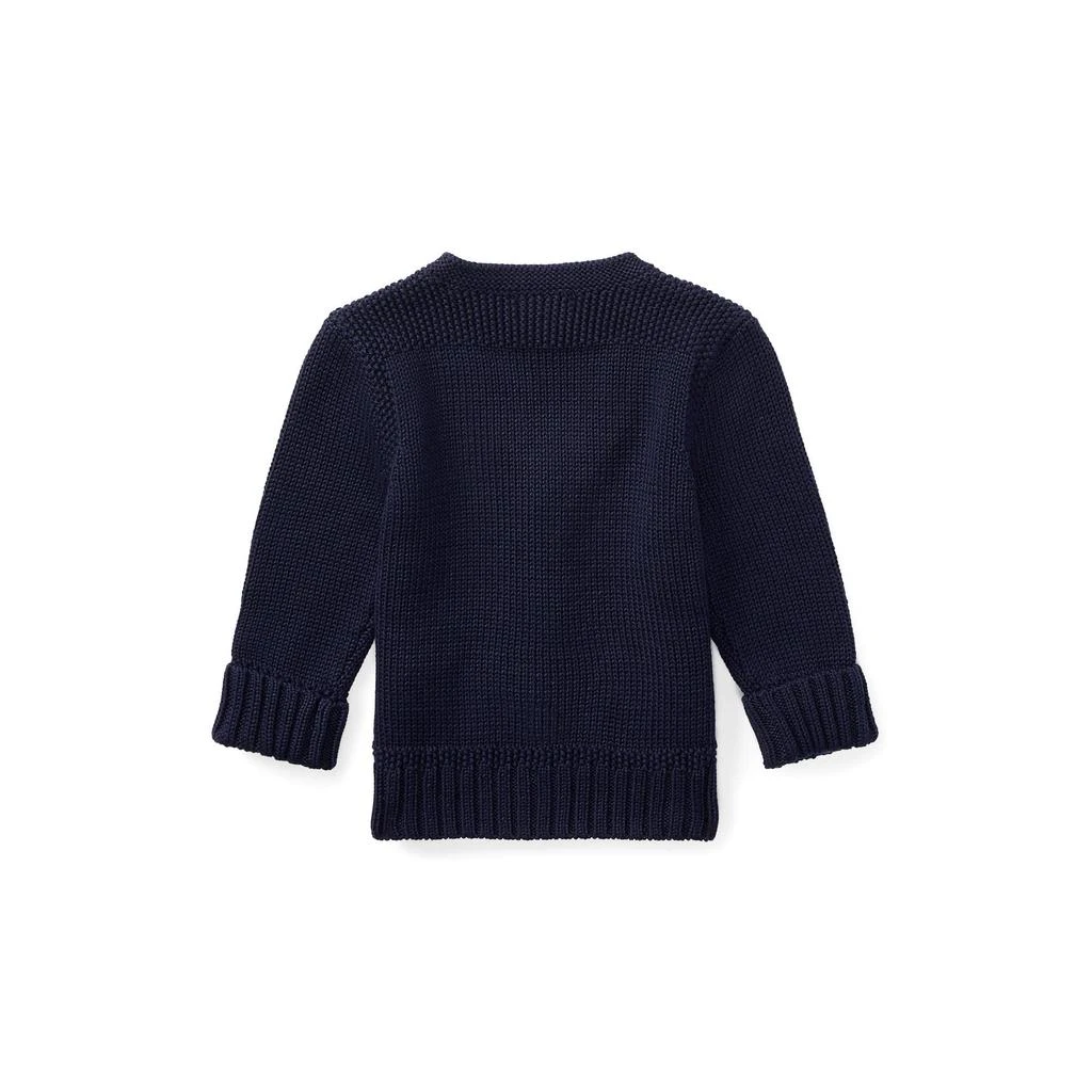 商品Ralph Lauren|Combed Cotton V-Neck Cardigan (Infant),价格¥364,第2张图片详细描述