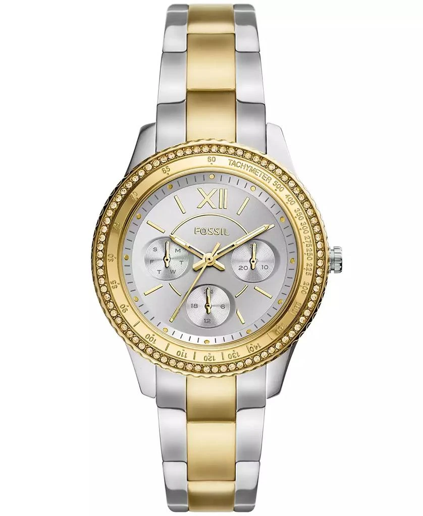 商品Fossil|Women's Sport Multifunction Two Tone Stainless Steel Bracelet Watch 37mm,价格¥910,第1张图片