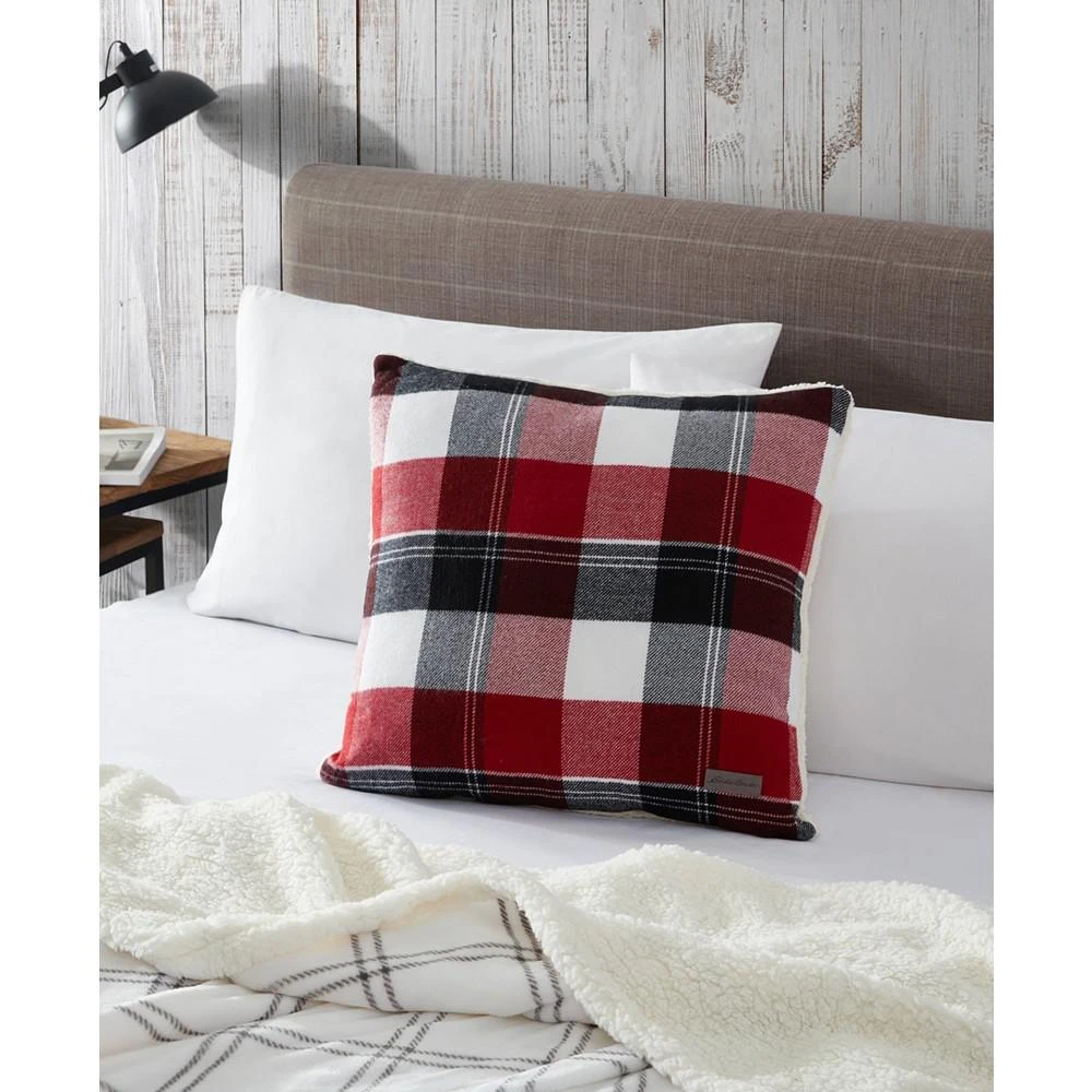 商品Eddie Bauer|Lodge Cotton Yarn Dye Flannel Square Decorative Pillow, 20" X 20",价格¥263,第2张图片详细描述