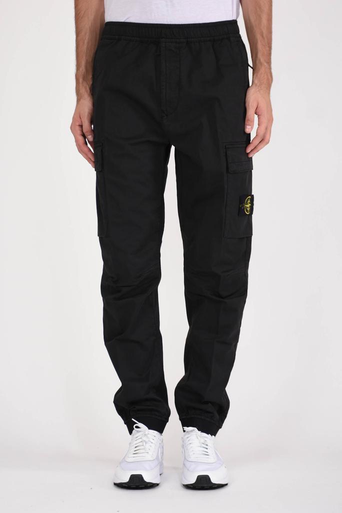 STONE ISLAND Pantaloni cargo in cotone商品第1张图片规格展示