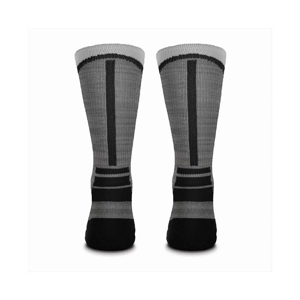 商品For Bare Feet|Youth Girl's and Boy's Multi Pittsburgh Penguins Mascot V-Curve Crew Socks,价格¥112,第2张图片详细描述