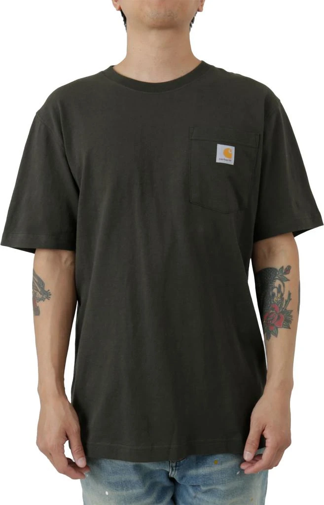 商品Carhartt|(105184) Loose Fit Heavyweight Short Sleeve Dog Graphic T-Shirt - Peat,价格¥93,第2张图片详细描述