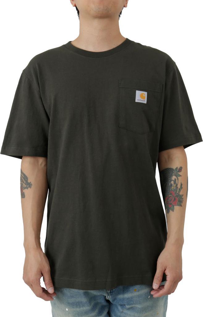 商品Carhartt|(105184) Loose Fit Heavyweight Short Sleeve Dog Graphic T-Shirt - Peat,价格¥133,第4张图片详细描述