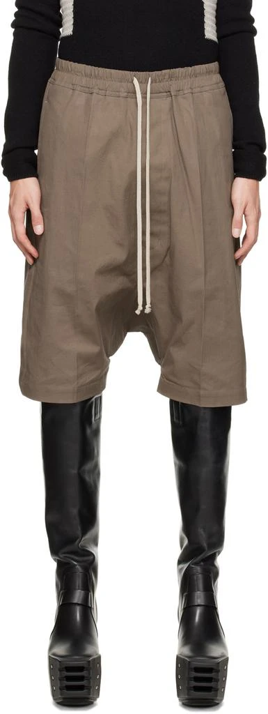 商品Rick Owens|Gray Pods Shorts,价格¥1972,第1张图片