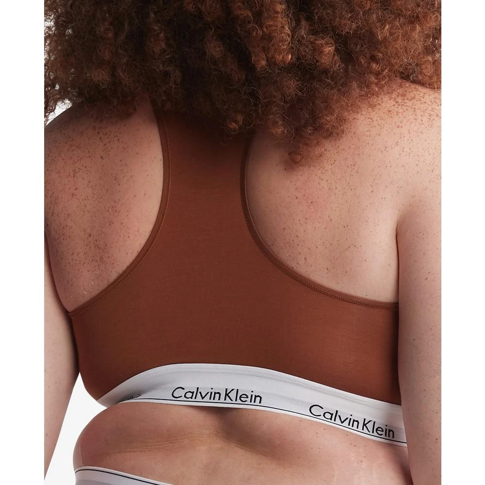 商品Calvin Klein|Plus Size Modern Naturals Unlined Bralette QF7045,价格¥135,第4张图片详细描述