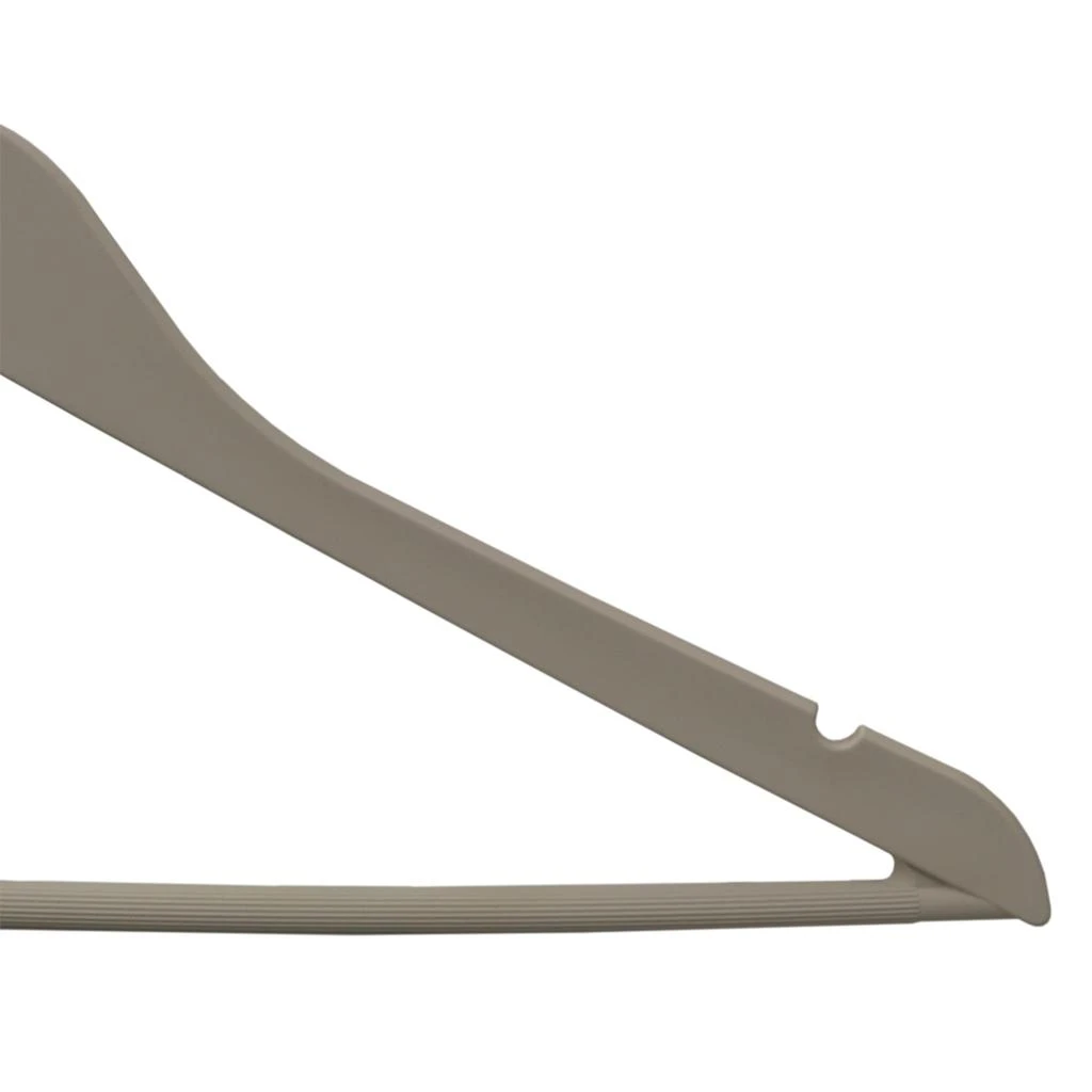 商品Home Basics|Home Basics Non-Slip Space-Saving Rubberized Plastic Hangers, Cream,价格¥111,第4张图片详细描述