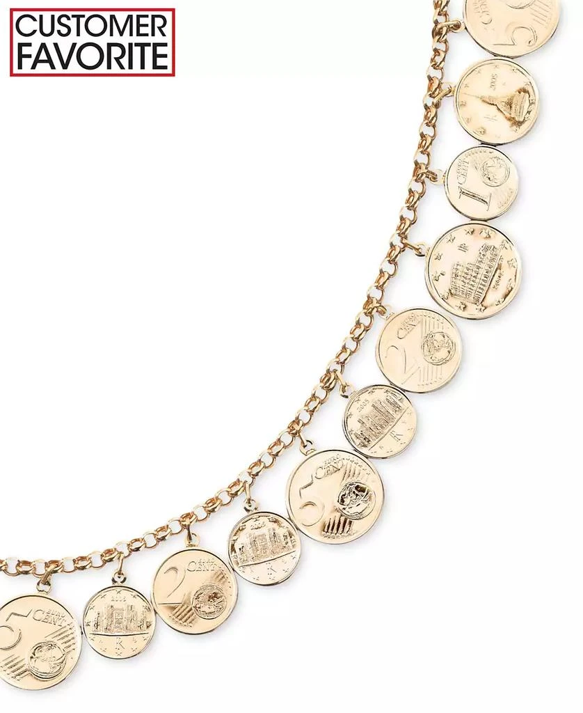 商品Italian Gold|Euro Coin Charm Bracelet in 14k Gold Vermeil,价格¥1347,第4张图片详细描述