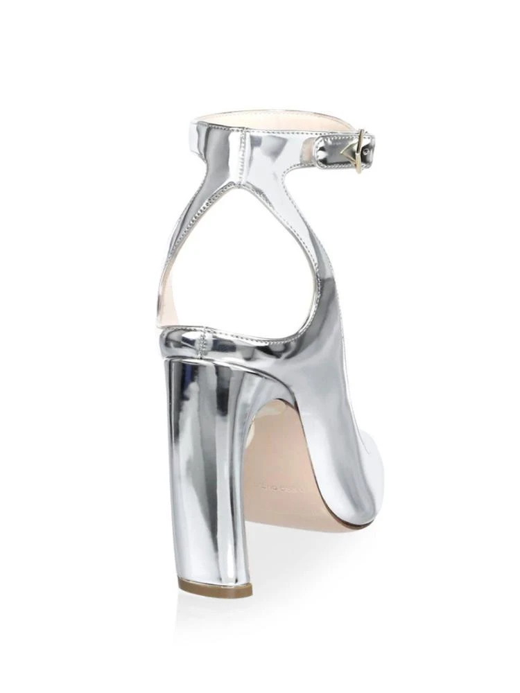 商品Nicholas Kirkwood|Lola Metallic Leather Pearl Ankle-Strap Pumps,价格¥2385,第2张图片详细描述